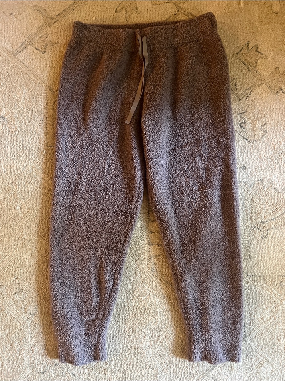 Cozy Plush Lounger Pants - taupe thick fleece